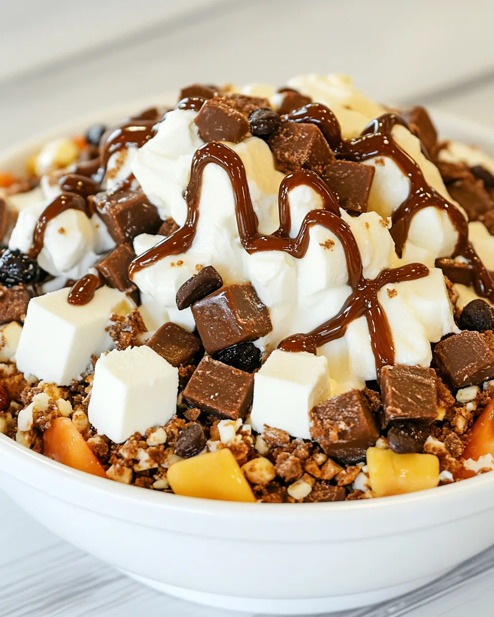 Classic Rocky Road Cheesecake Salad image