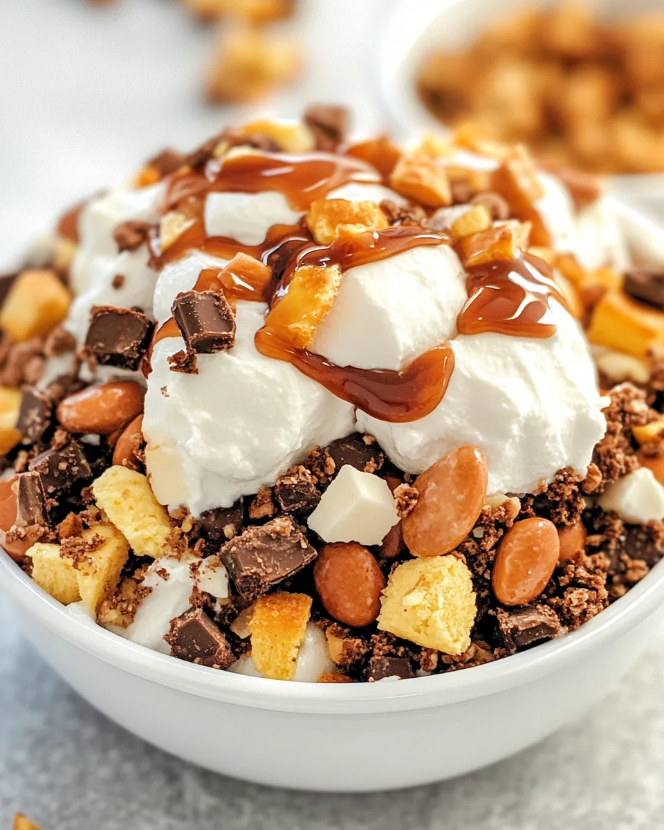 Easy Rocky Road Cheesecake Salad recipe photo
