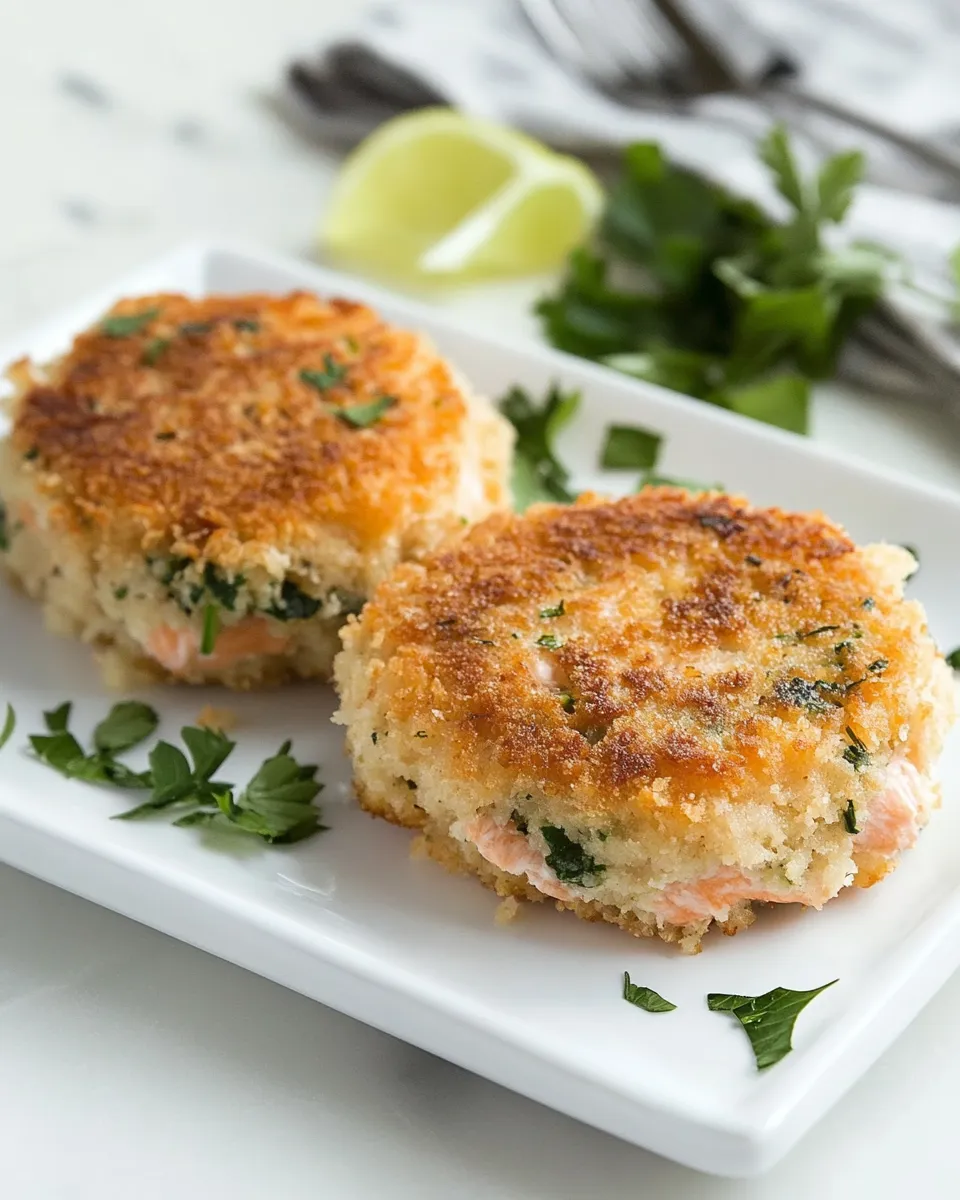 Delicious Salmon Patties Salmon Cakes shot