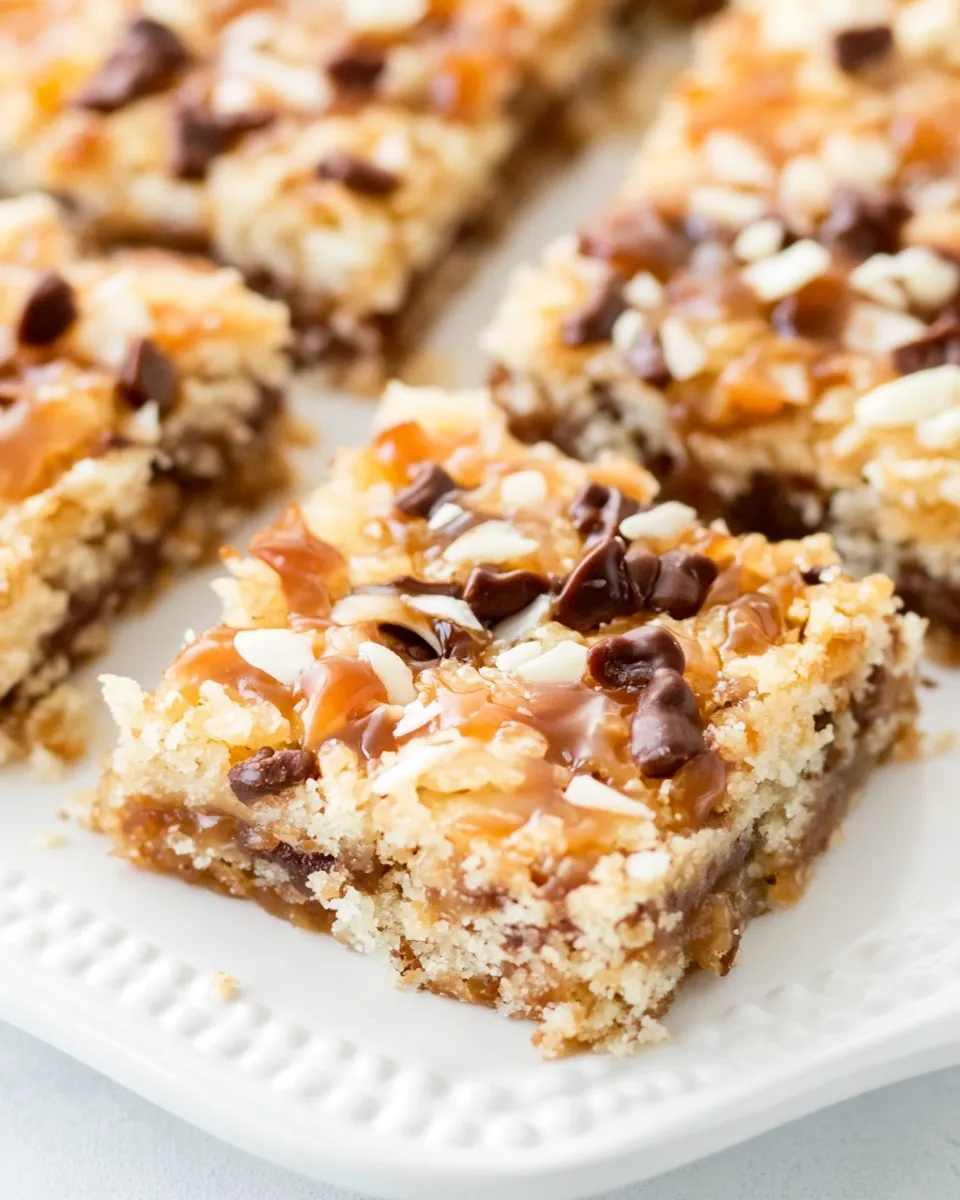 Easy Salted Caramel Magic Bars recipe photo