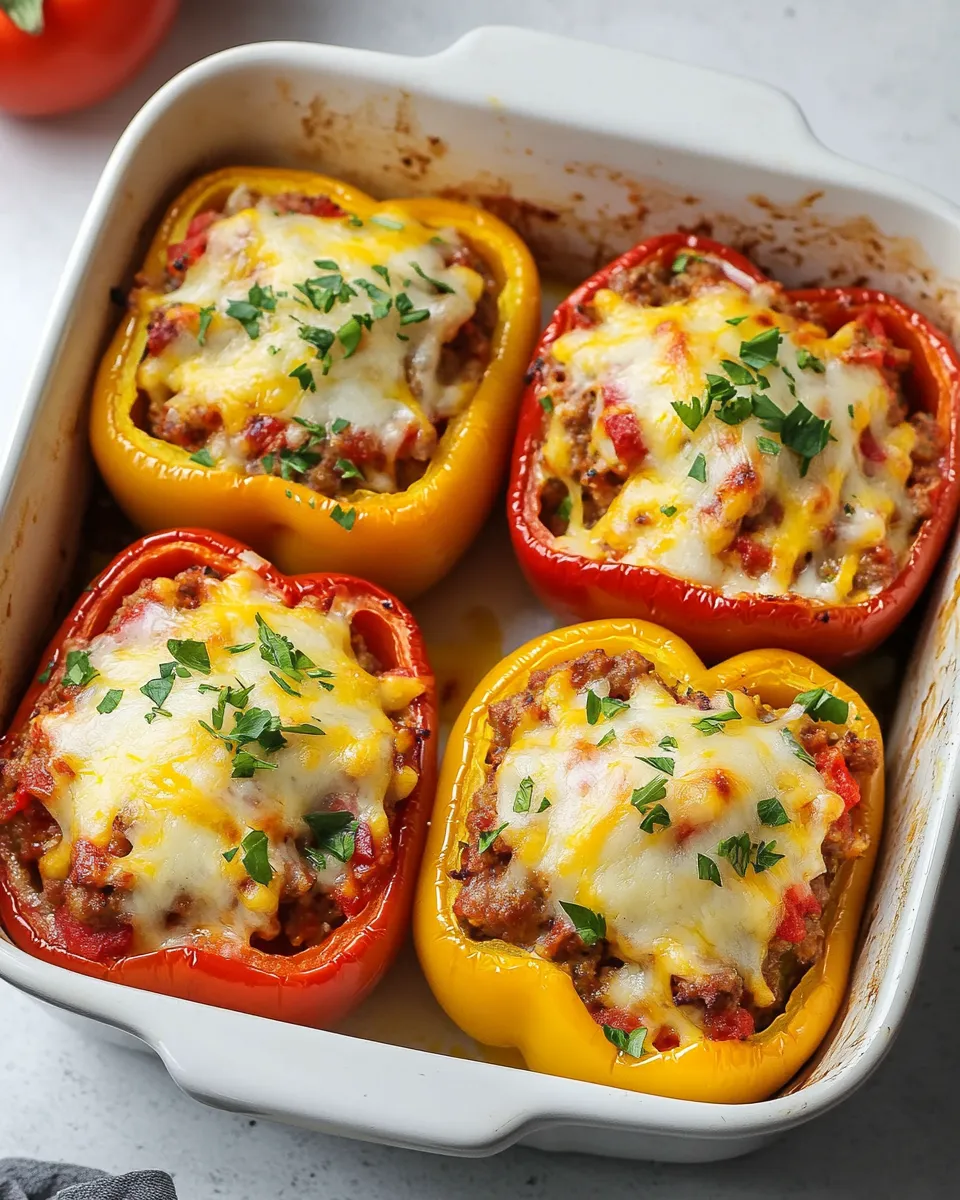 Homemade Sausage-Stuffed Peppers photo