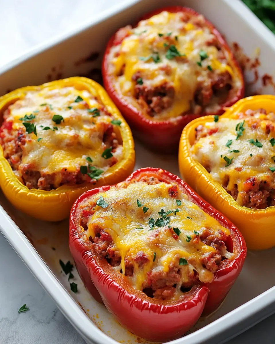 Easy Sausage-Stuffed Peppers recipe photo