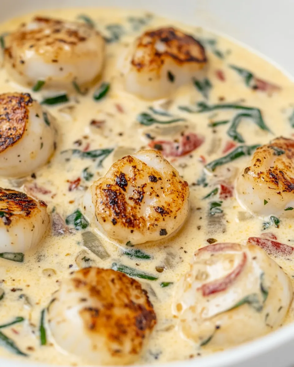 Homemade Scallops in Cream Sauce photo