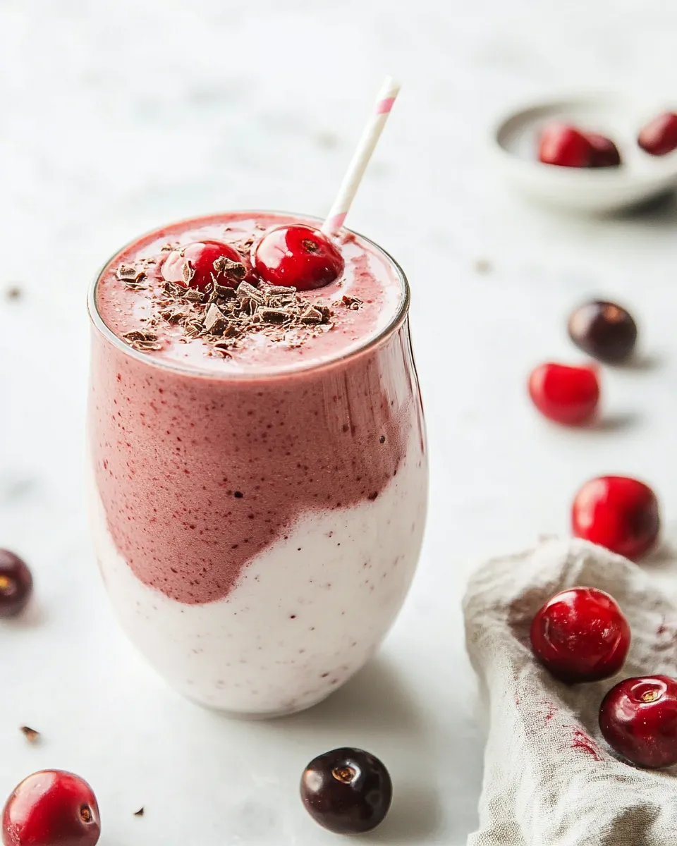 Best Seriously Luscious Chocolate Cherry Smoothie image