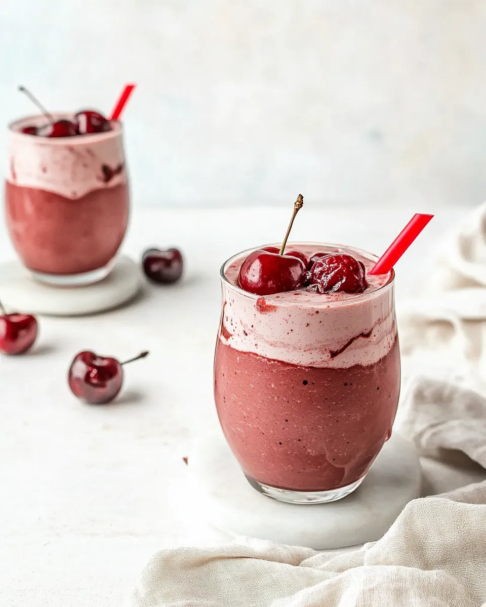 Delicious Seriously Luscious Chocolate Cherry Smoothie recipe photo