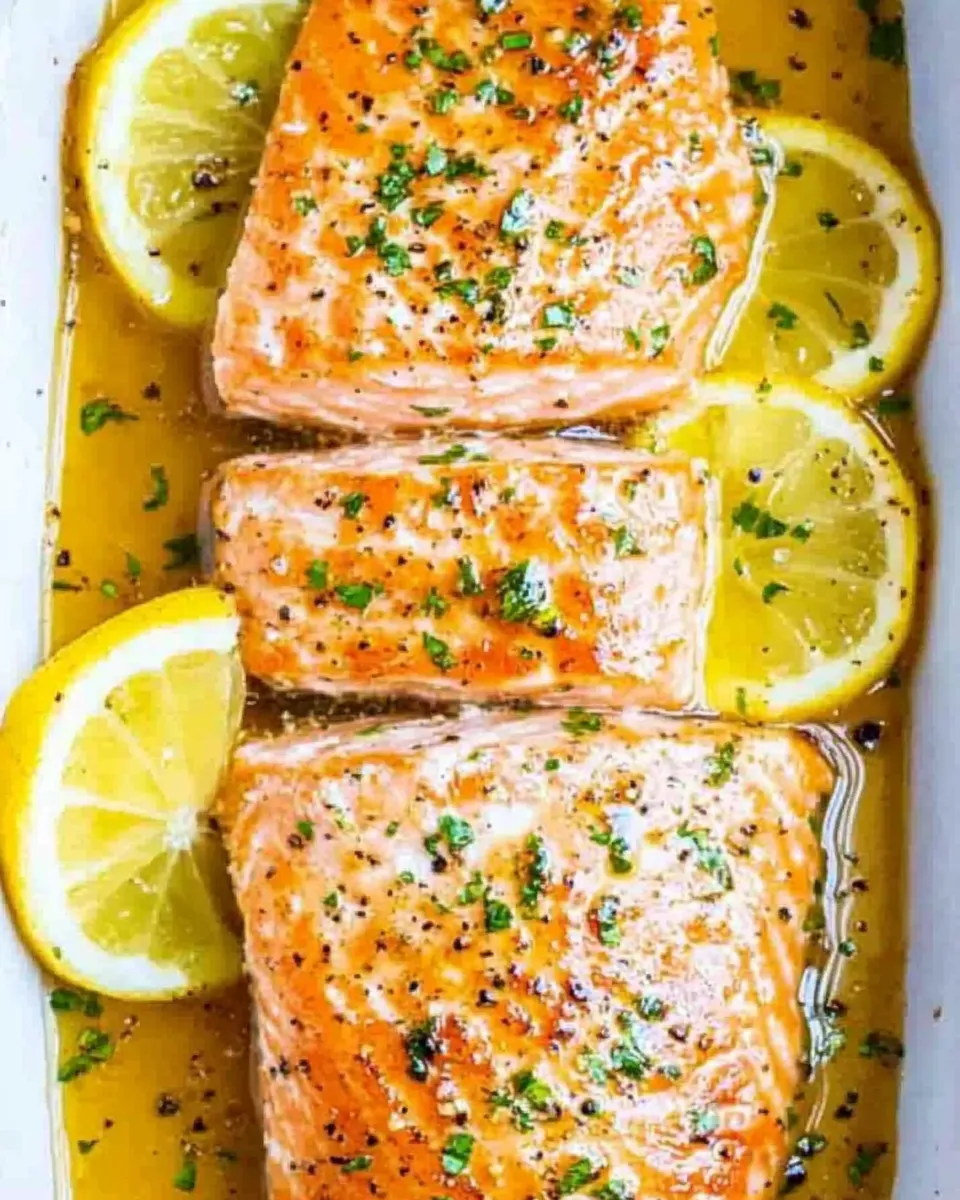 Healthy Sheet Pan Honey Lemon Salmon recipe photo