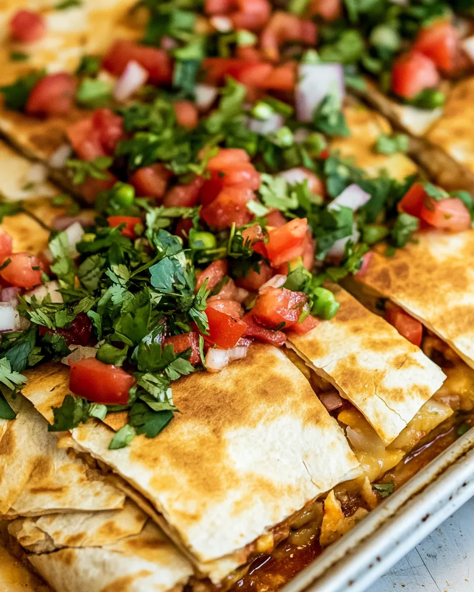 Easy Sheet Pan Quesadilla recipe photo