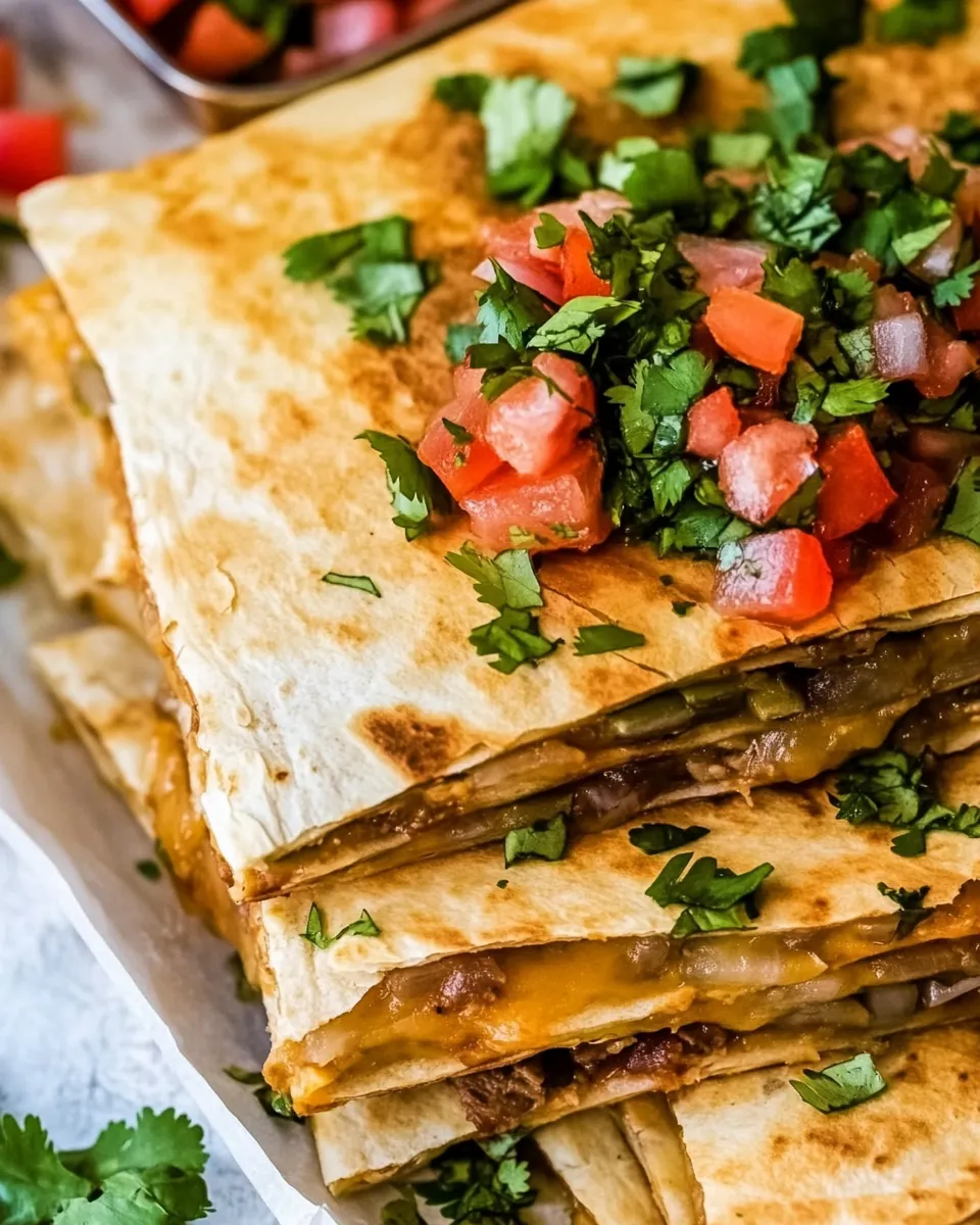 Delicious Sheet Pan Quesadilla shot