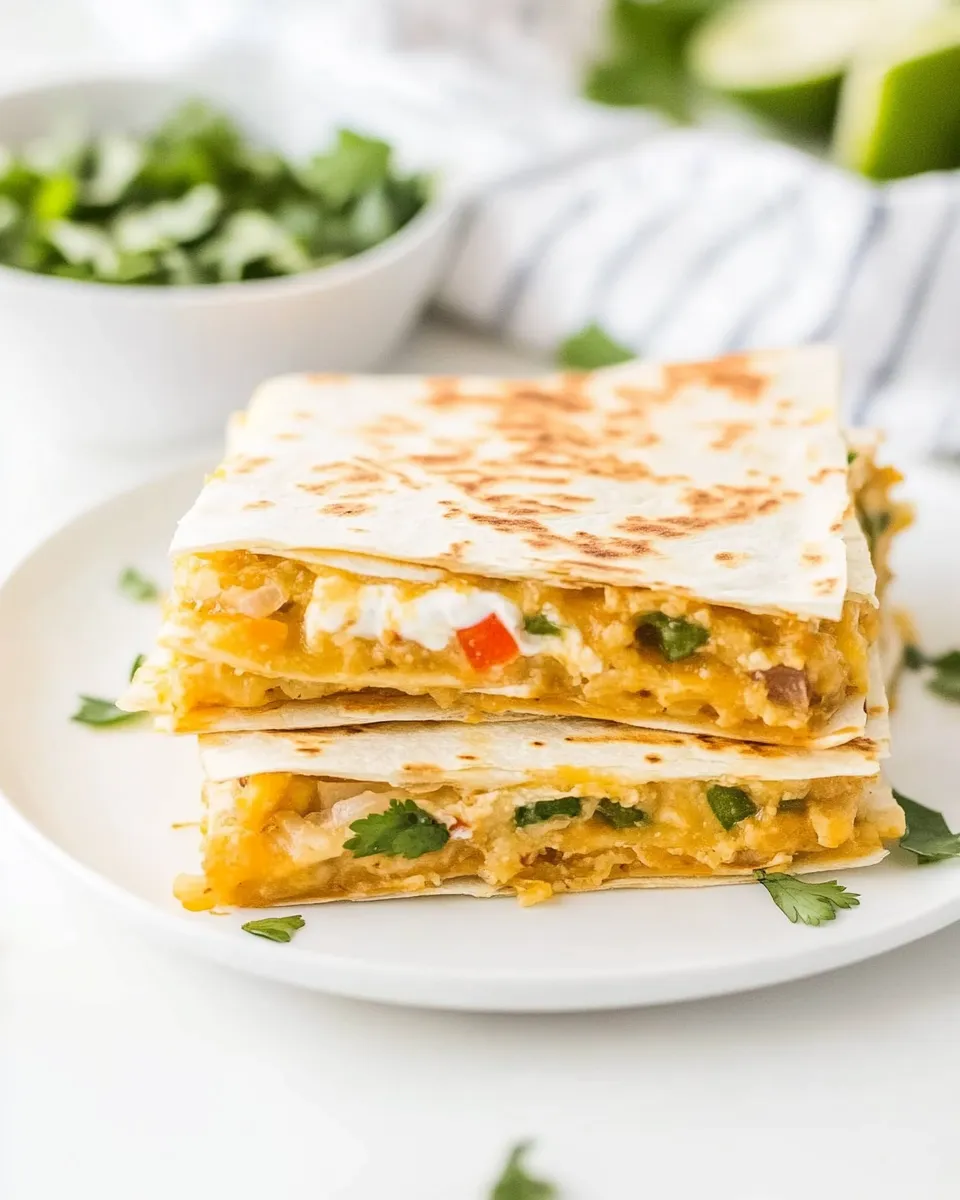 Quick Sheet Pan Quesadillas shot