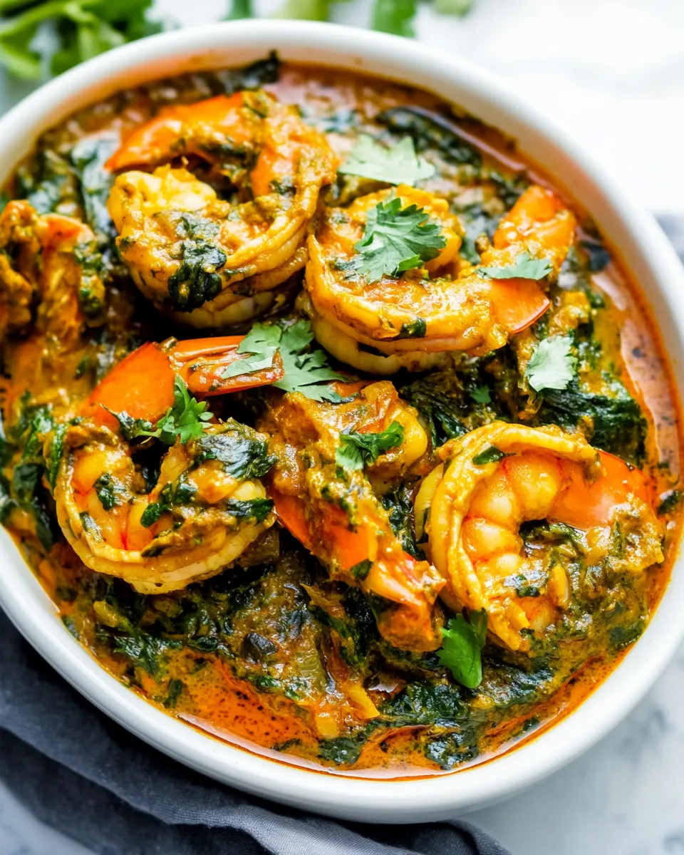 Homemade Shrimp Saag photo