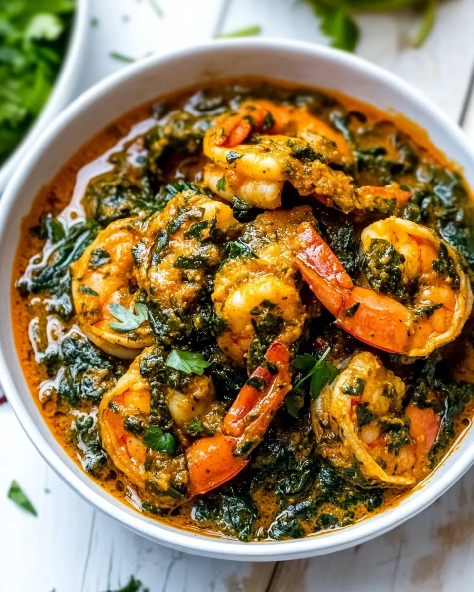 Easy Shrimp Saag recipe photo