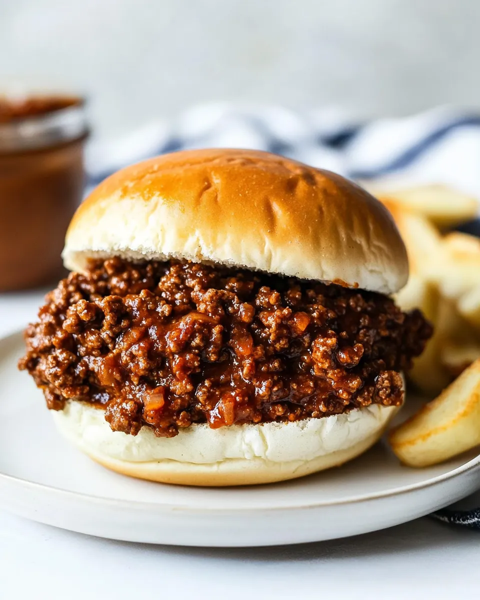 Delicious Sloppy Joes shot