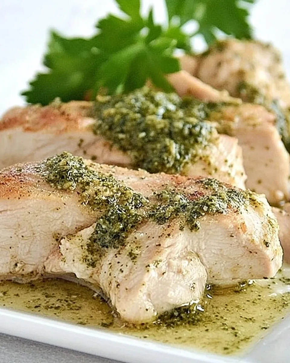Homemade Slow Cooker Pesto Ranch Chicken photo