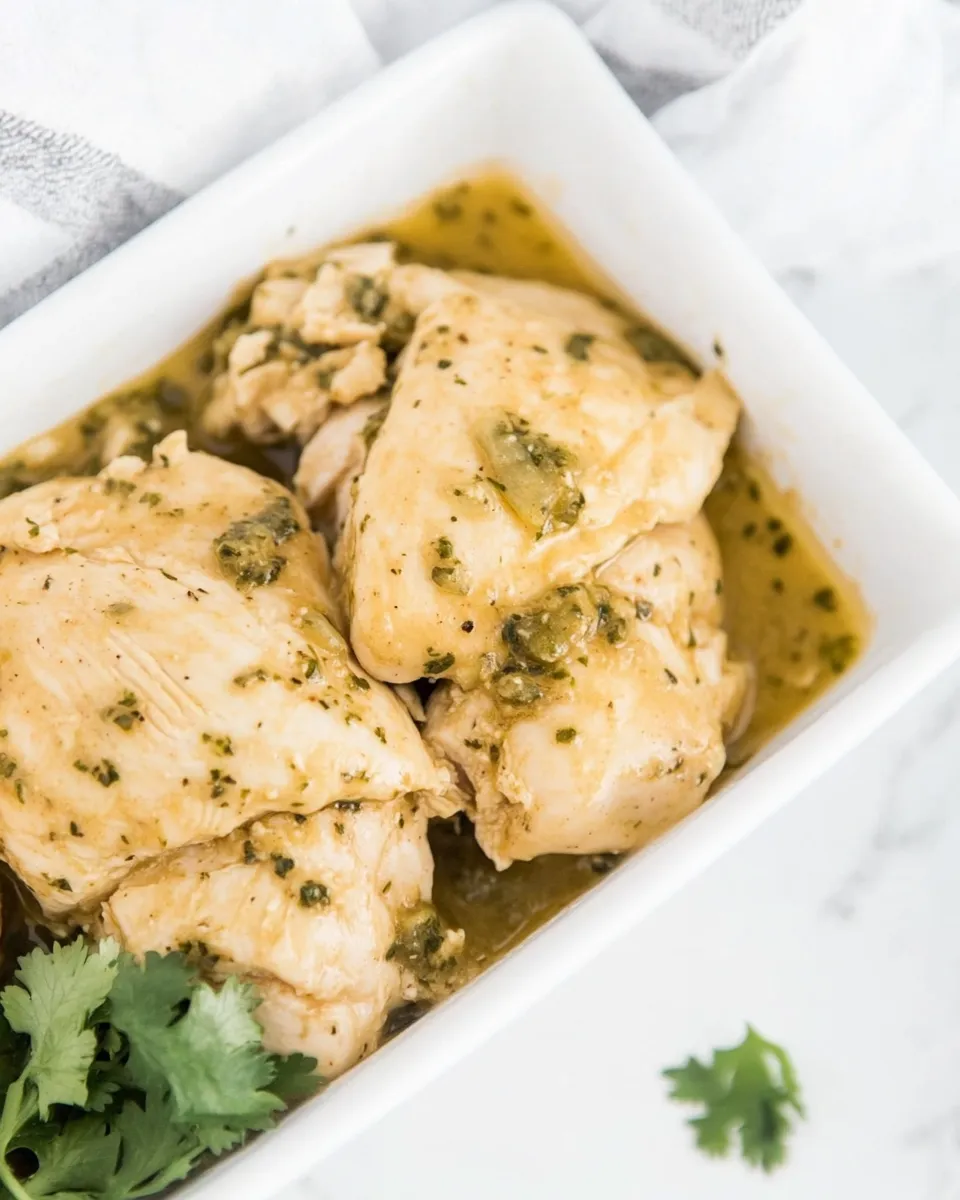 Easy Slow Cooker Salsa Verde Chicken recipe photo