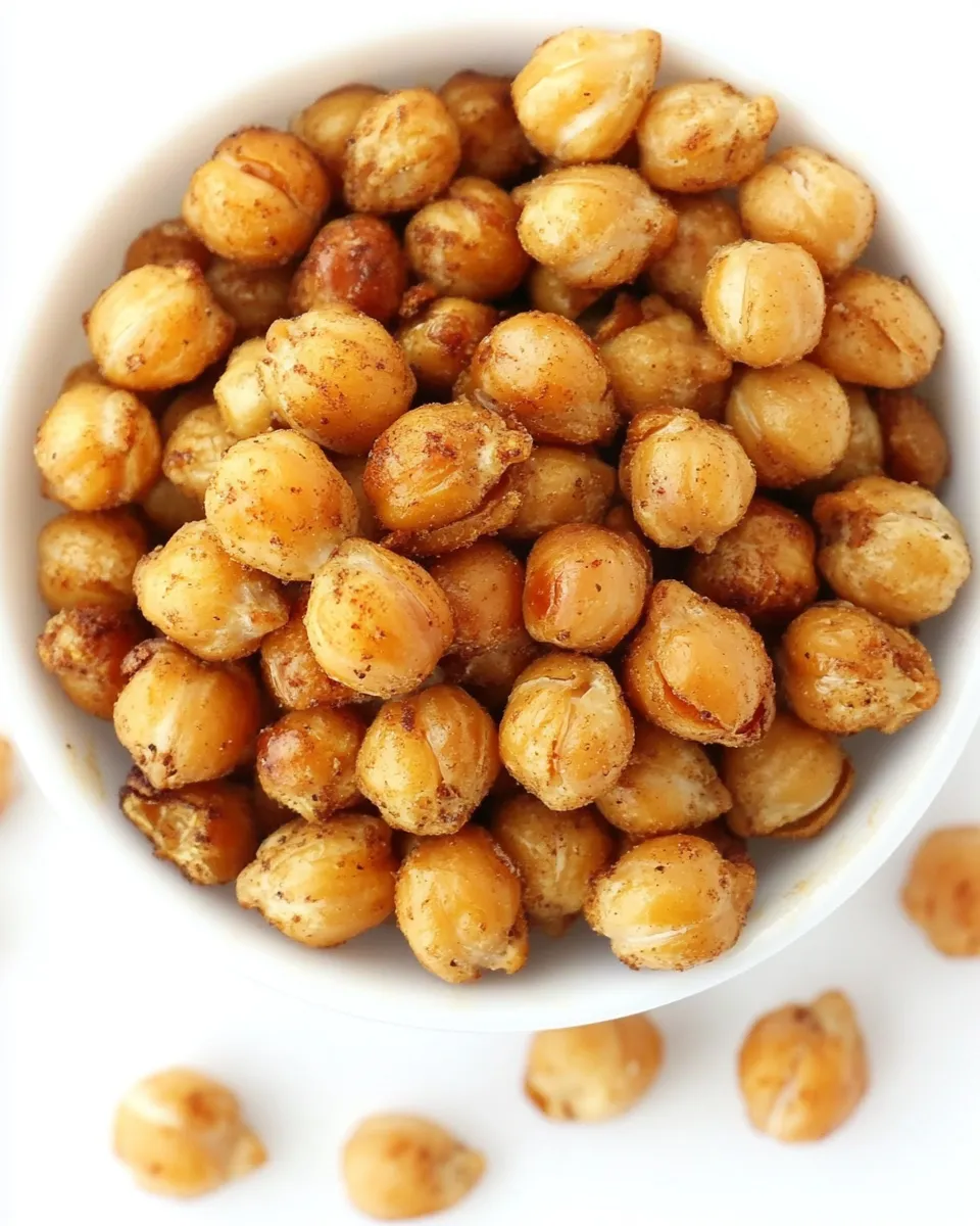 Delicious Smoky Roasted Chickpeas (Oil-Free!) image