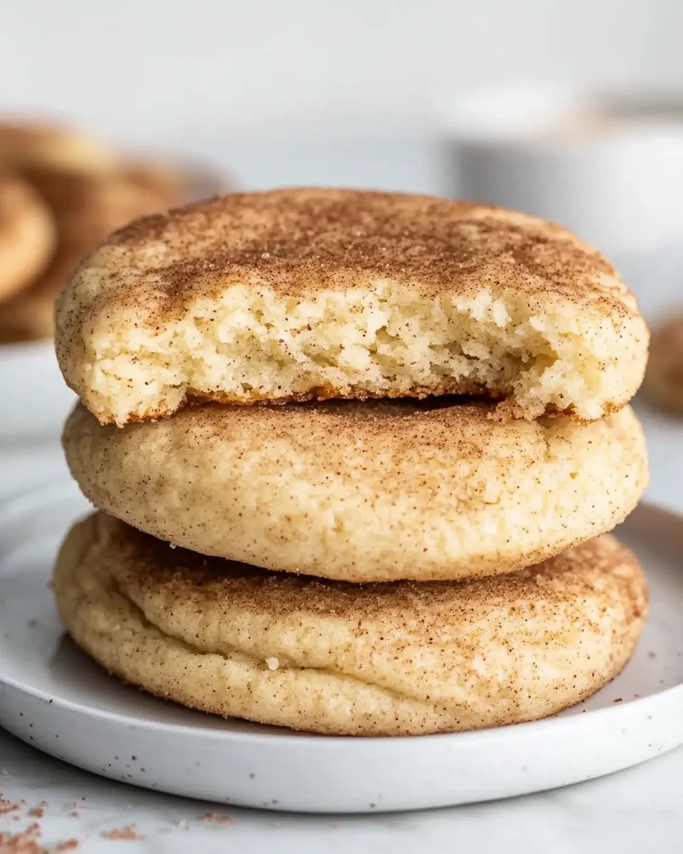 Delicious Soft and Chewy Snickerdoodles food shot