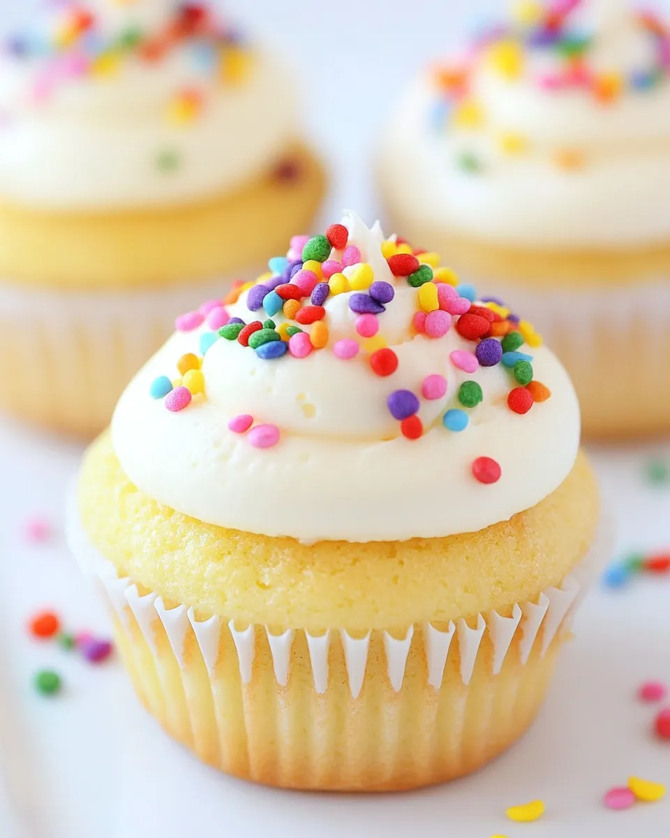 Easy Sour Cream Vanilla Cupcakes recipe photo