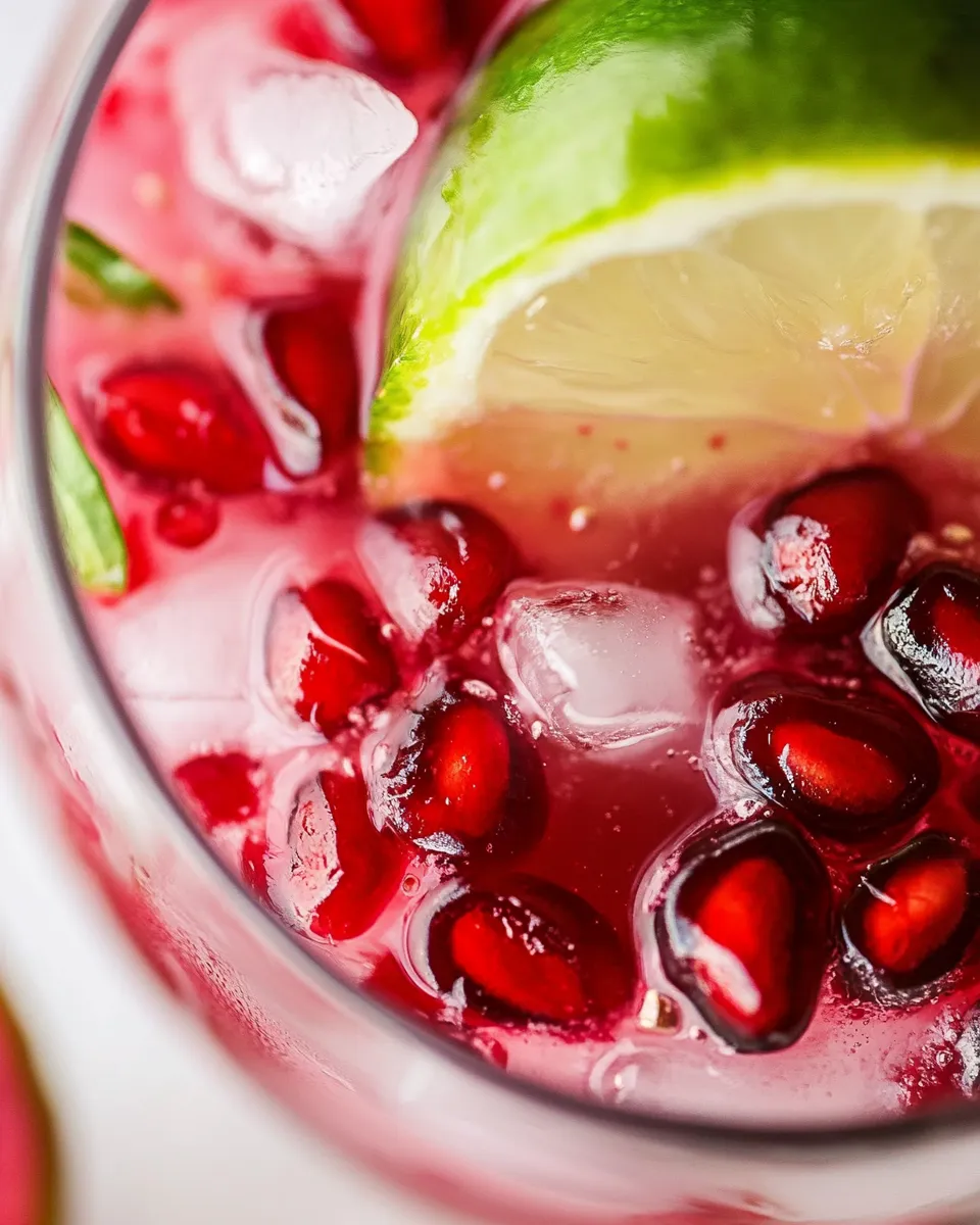 Homemade Sparkling Pomegranate Juice photo