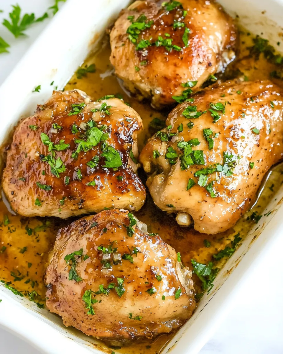 Quick Spicy Honey Garlic Chicken Thighs dish photo