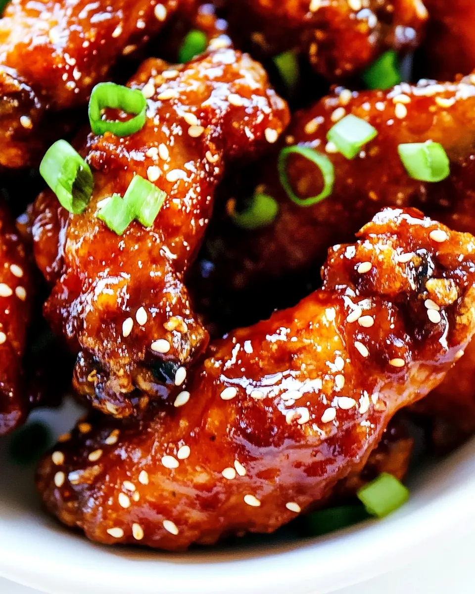 Easy Spicy Korean Chicken Wings recipe photo