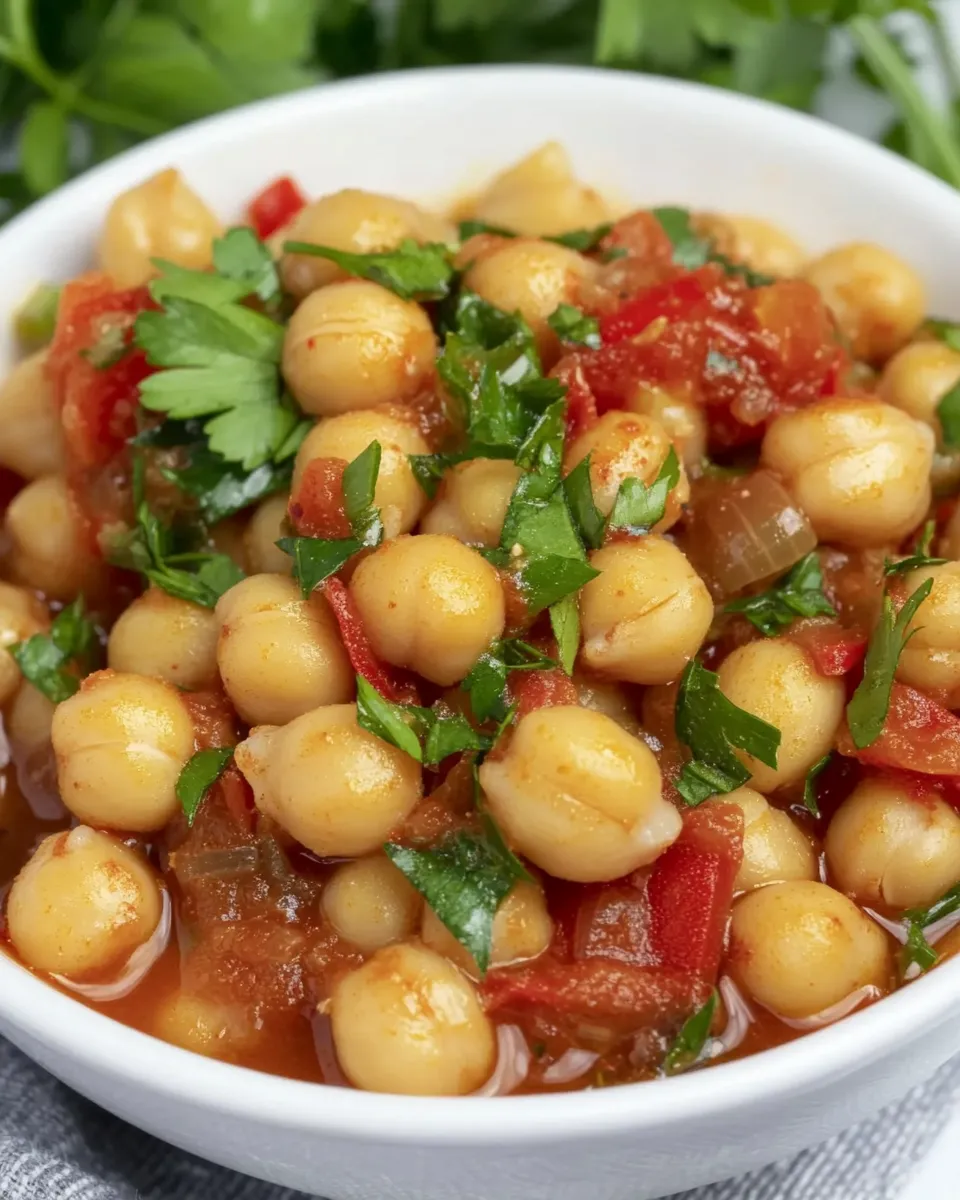 Homemade Spicy Mediterranean Chickpeas photo