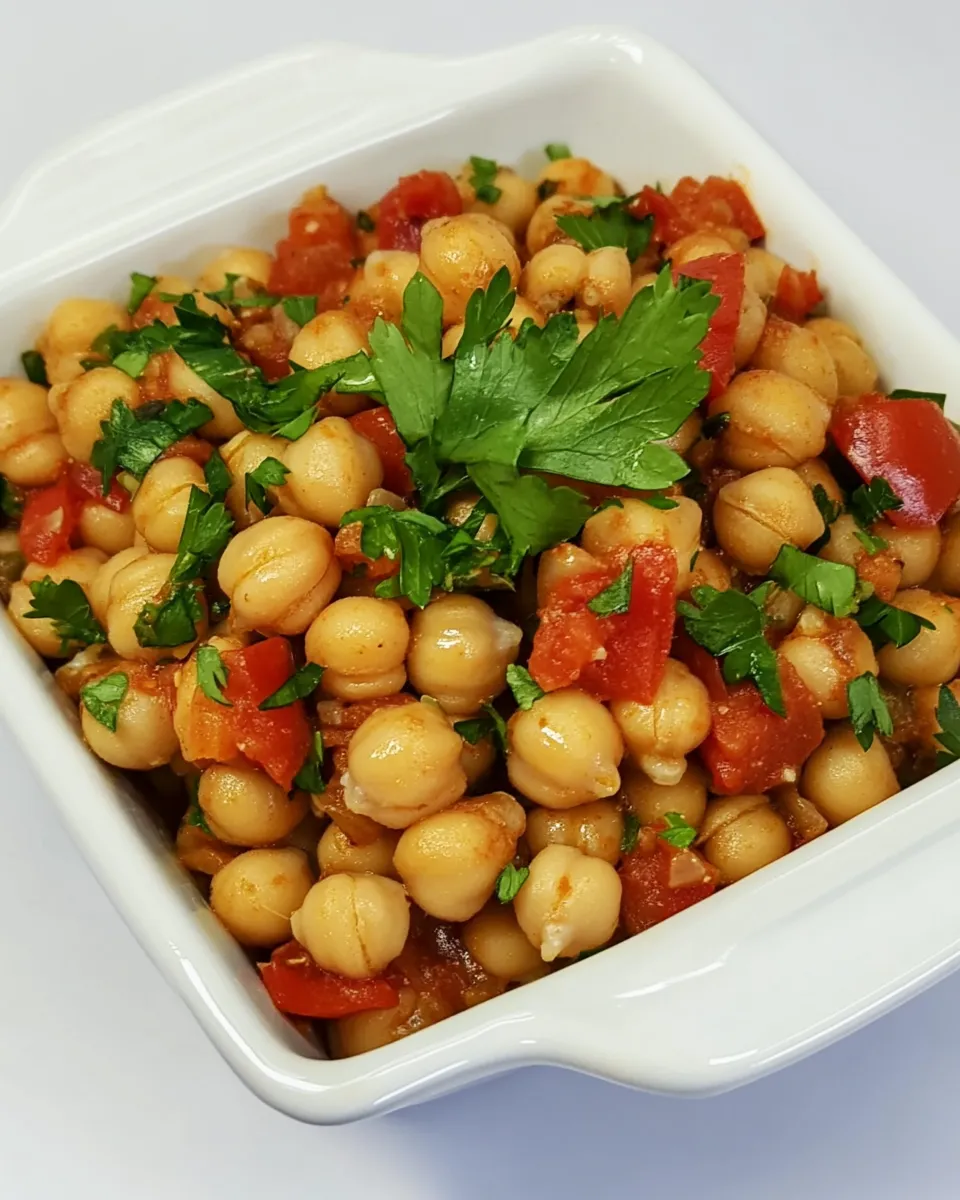 Classic Spicy Mediterranean Chickpeas image