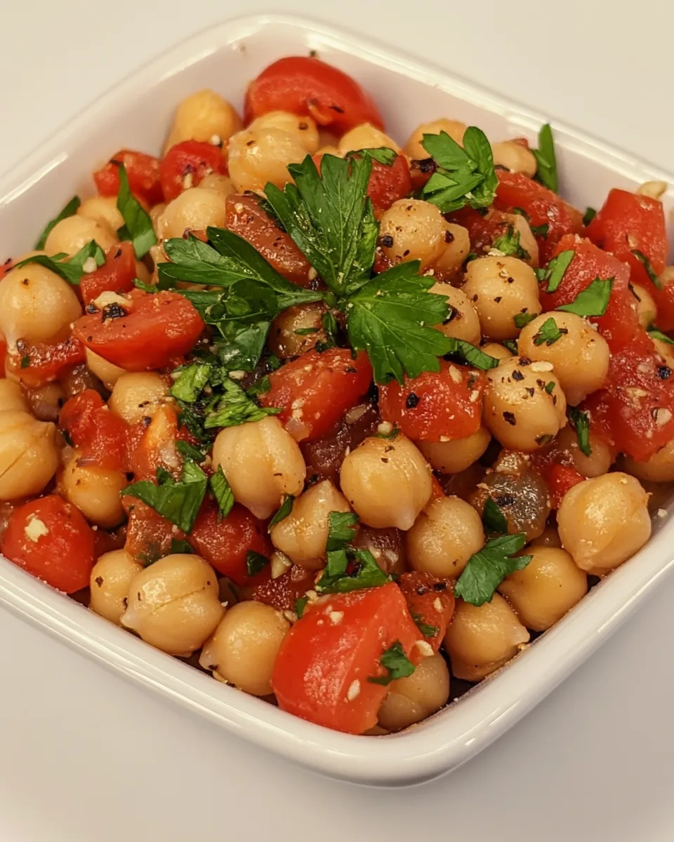 Easy Spicy Mediterranean Chickpeas recipe photo