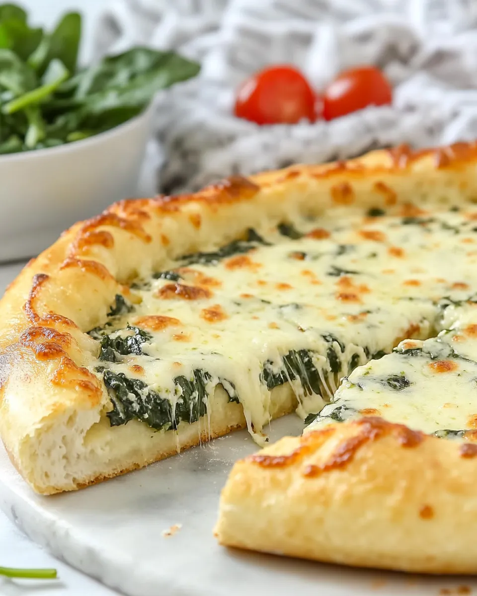 Classic Spinach Pizza image