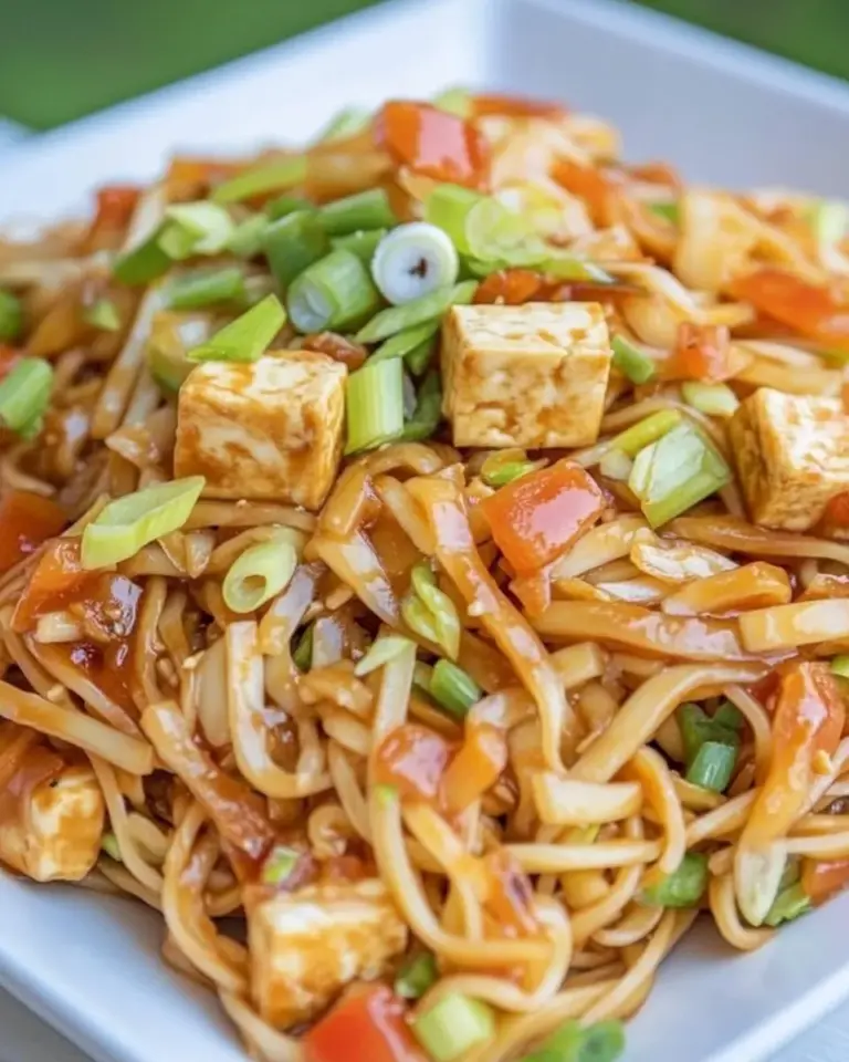 Homemade Sriracha Noodles with Tofu photo