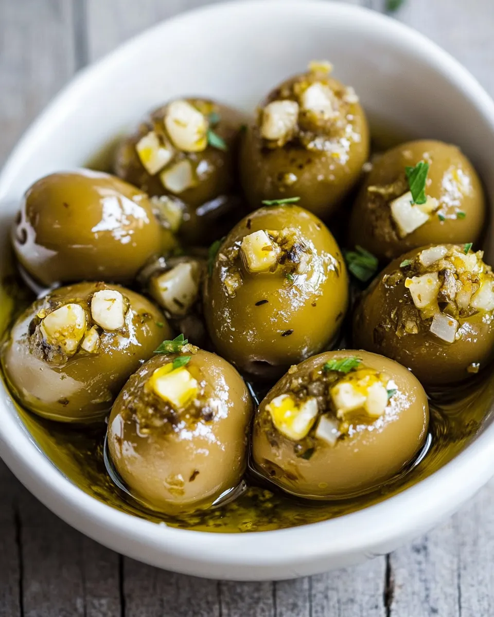 Easy Stuffed Olives recipe photo