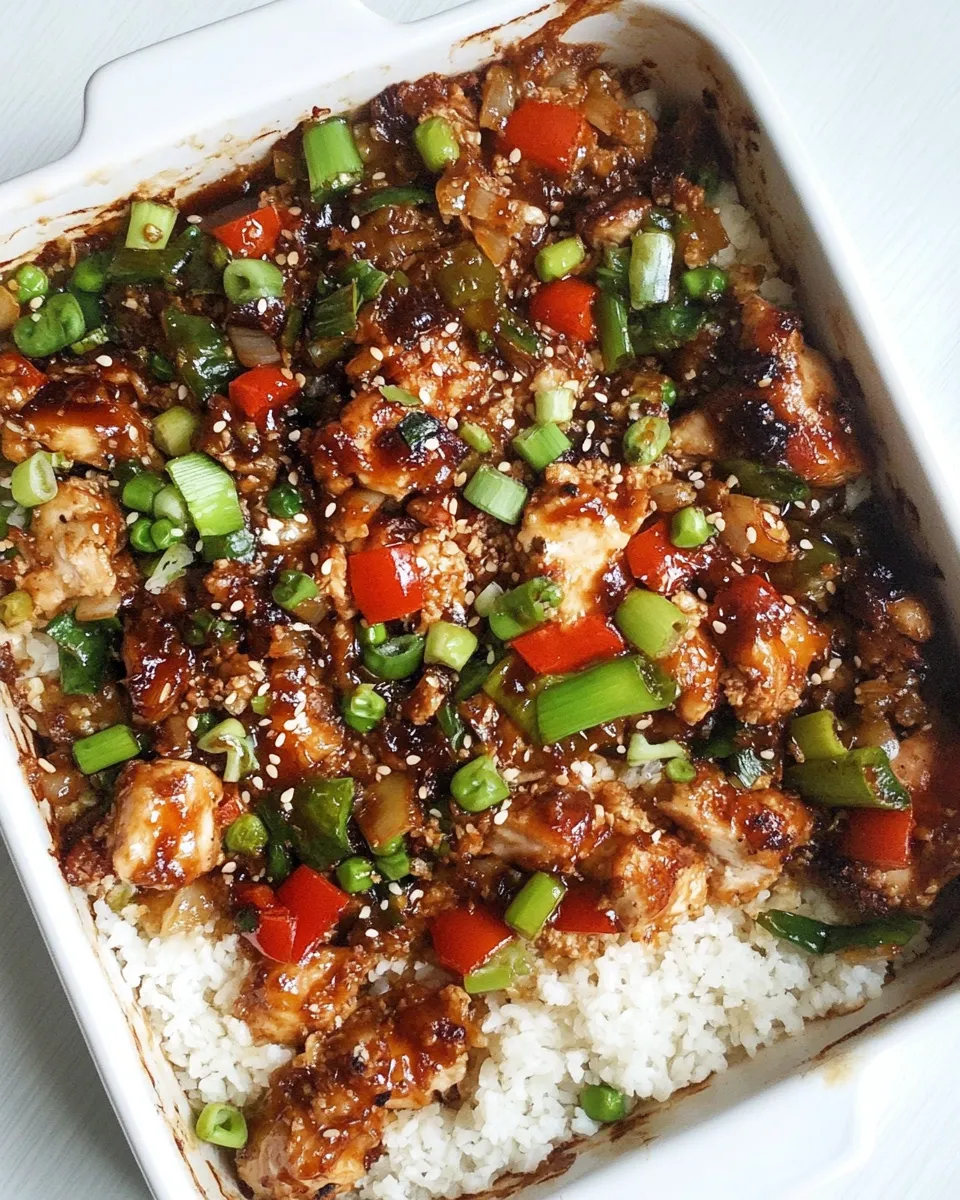 Quick Teriyaki Chicken Bake shot