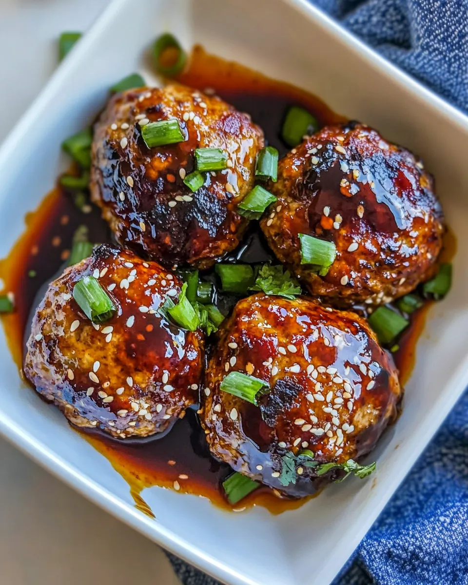 Easy Teriyaki Turkey Meatballs (Paleo) photo