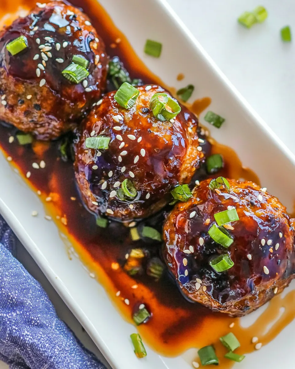 Delicious Teriyaki Turkey Meatballs (Paleo) image