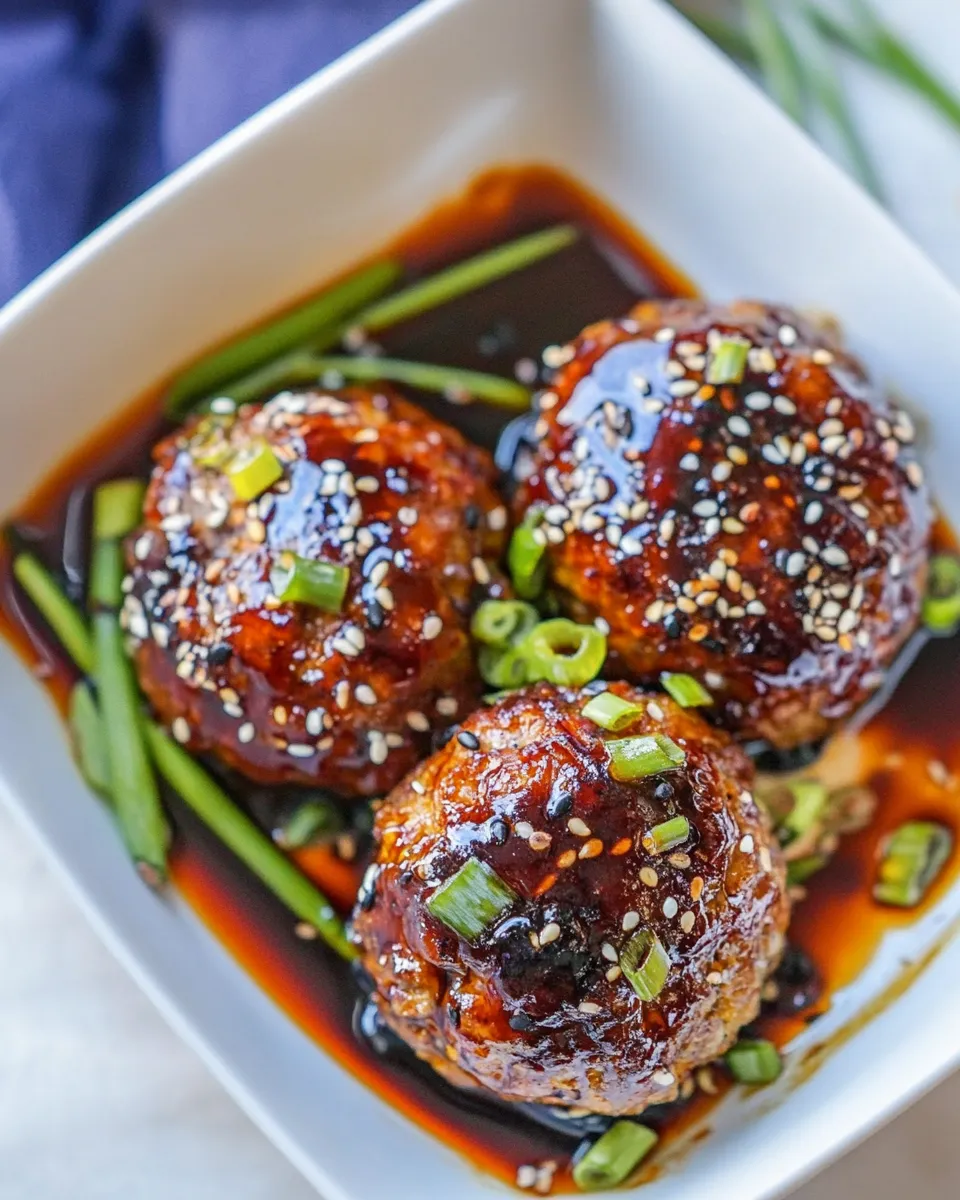 Healthy Teriyaki Turkey Meatballs (Paleo) recipe photo