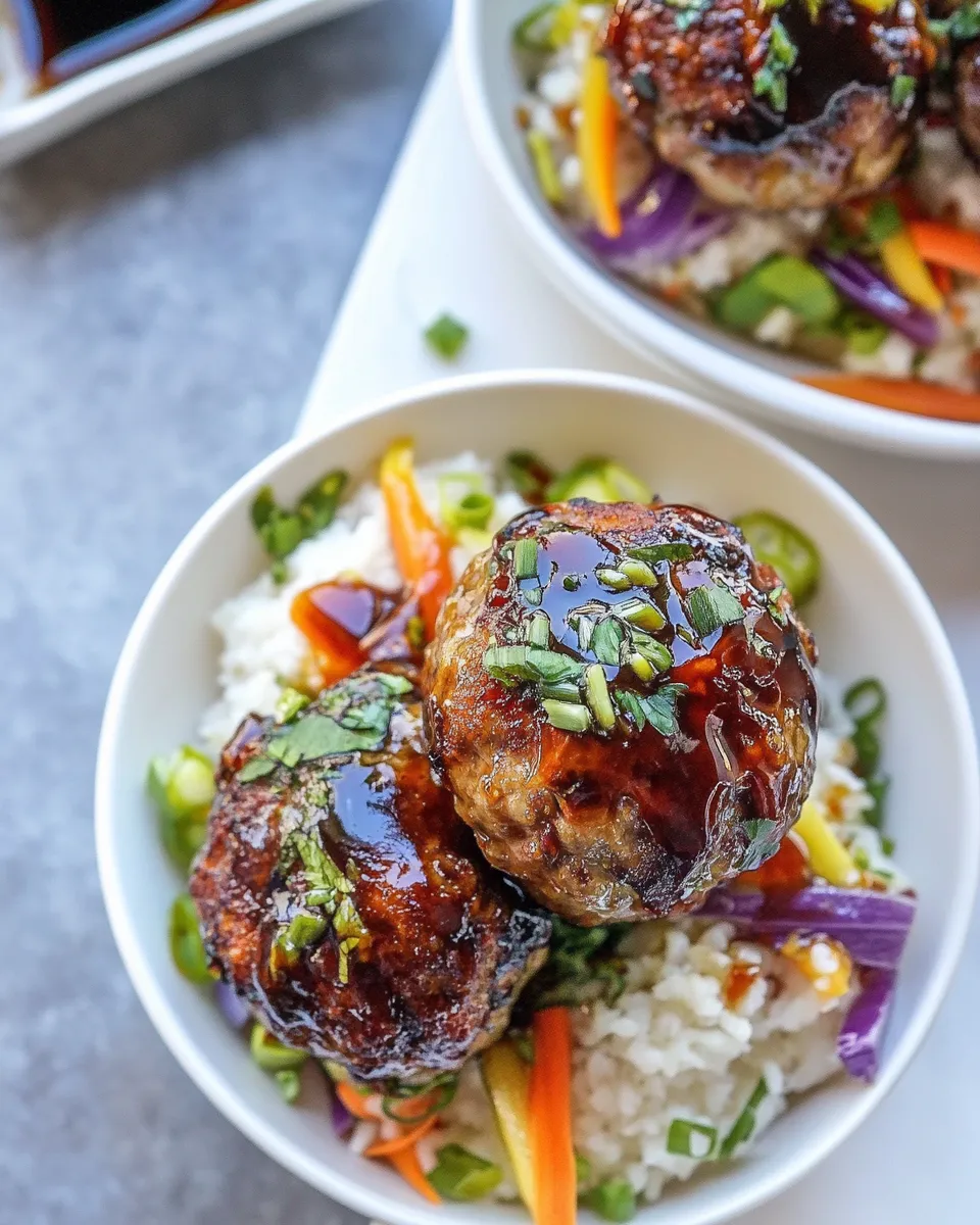 Quick Teriyaki Turkey Meatballs (Paleo) shot