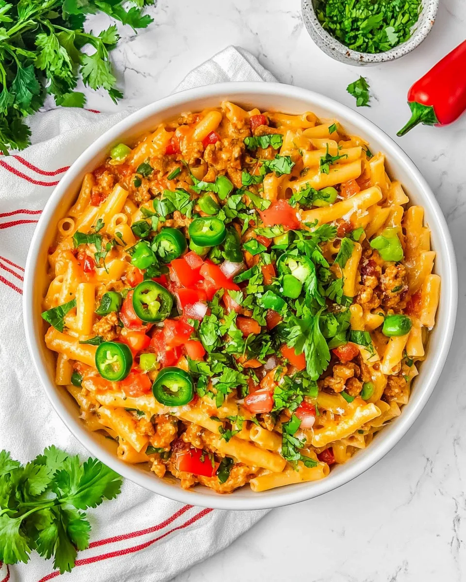 Quick Tex-Mex Taco Pasta shot