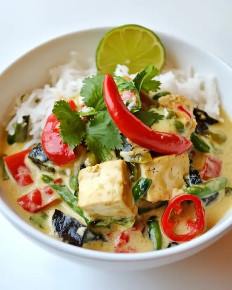 Homemade Thai Green Tofu Curry photo