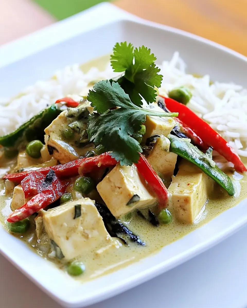 Classic Thai Green Tofu Curry image