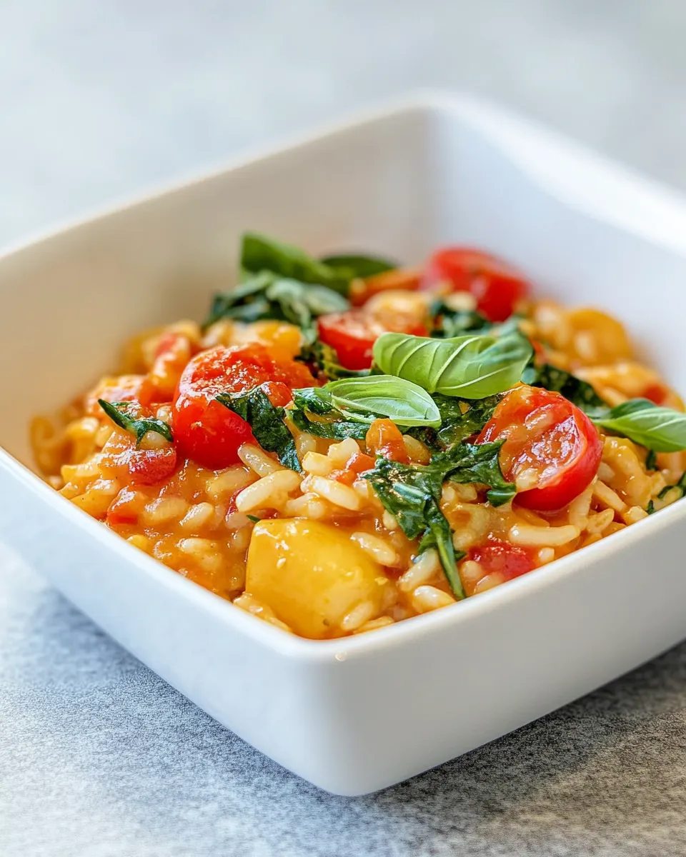 Delicious Thai Red Curry Risotto shot