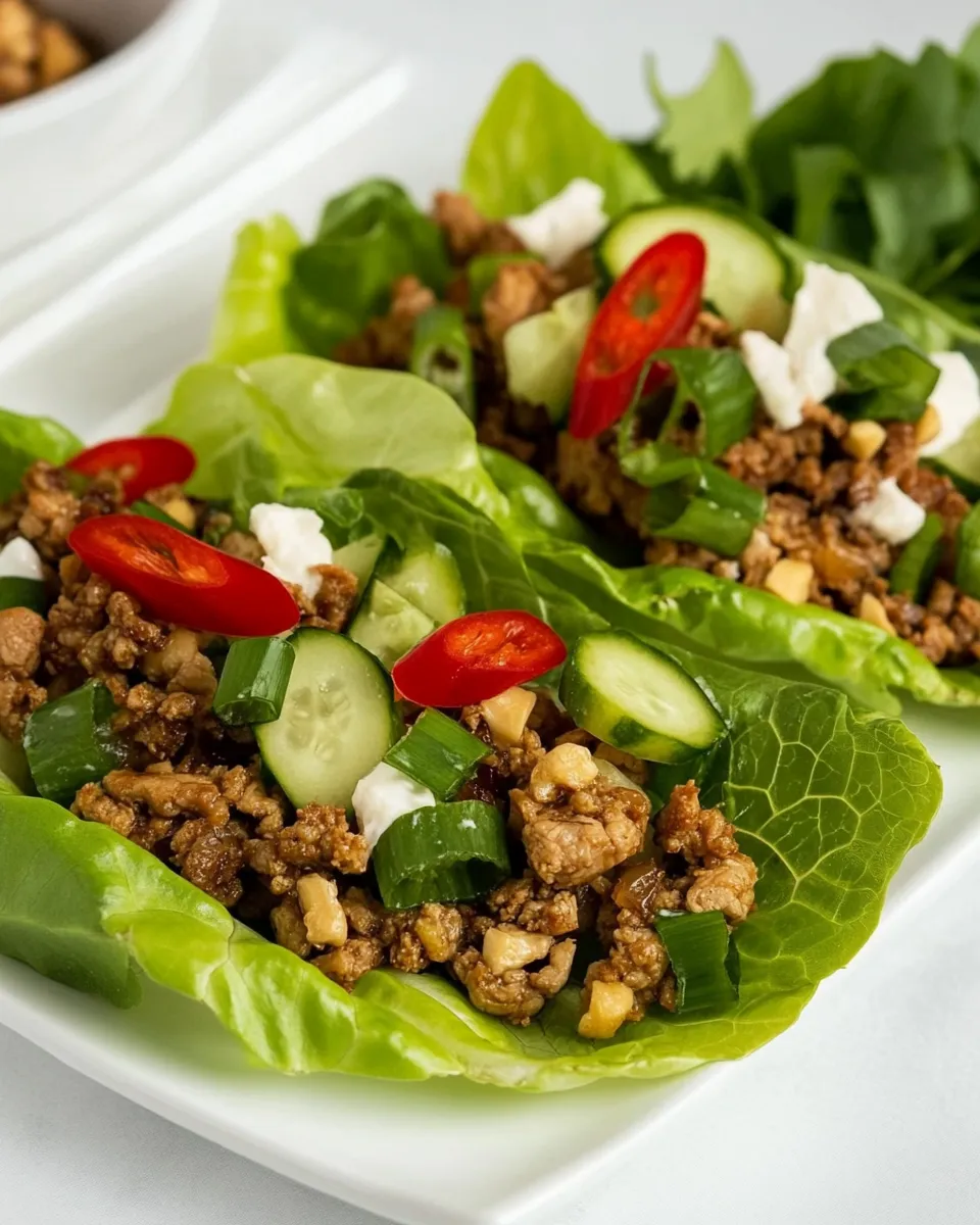 Easy Thai Turkey Lettuce Wraps photo