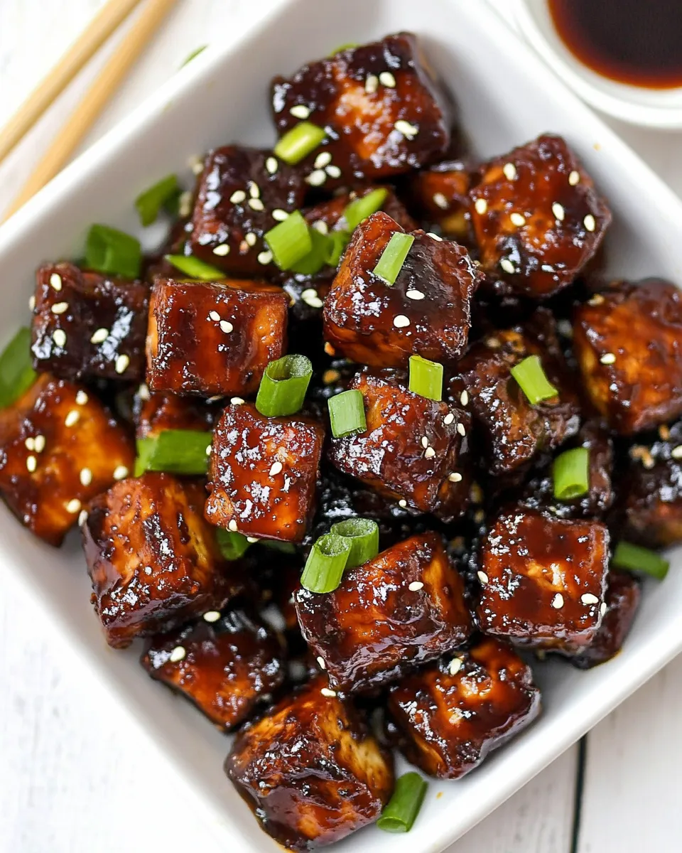 Easy The Best Marinated Tofu (Sticky, Crispy, Juicy) recipe photo