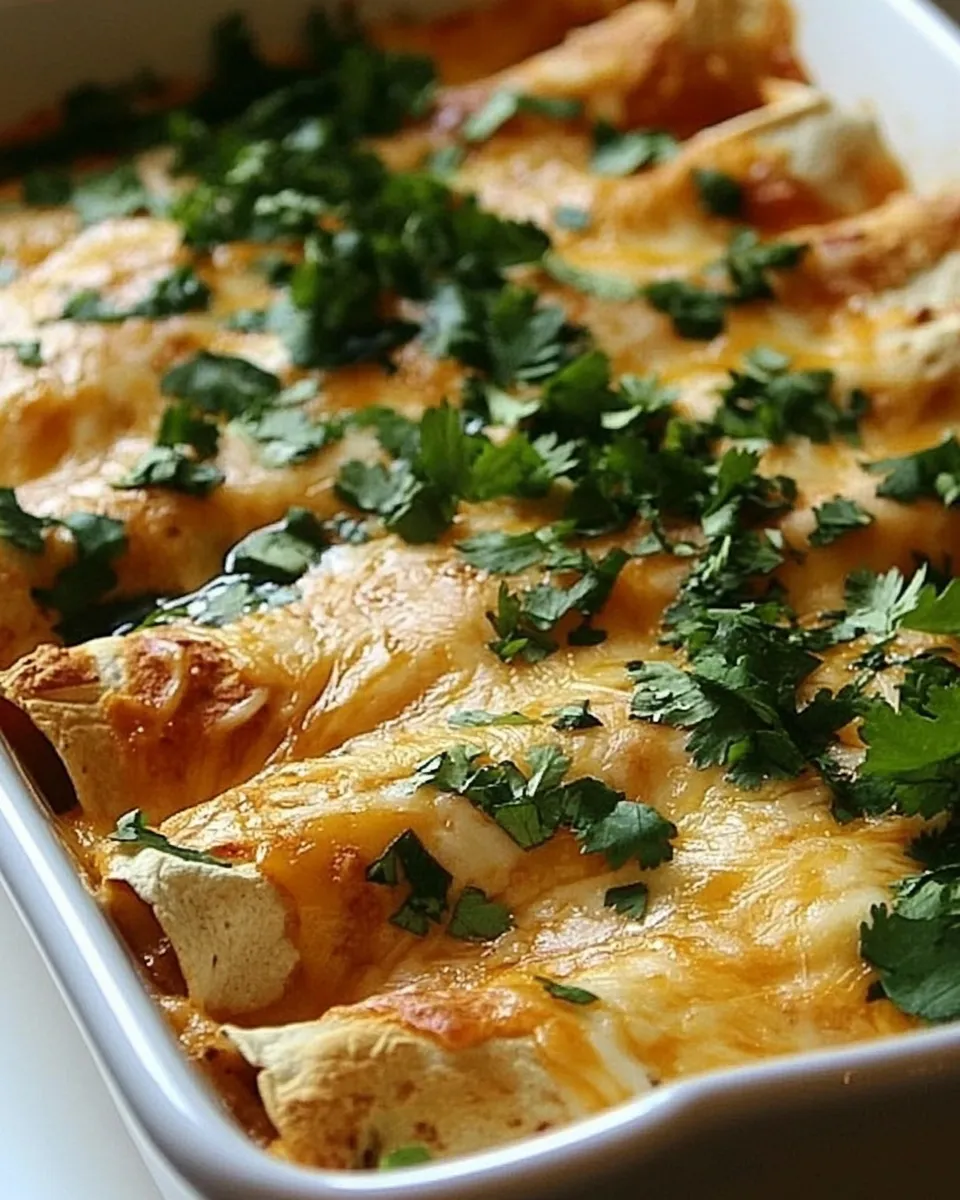 Delicious Three Cheese Chicken Enchiladas image