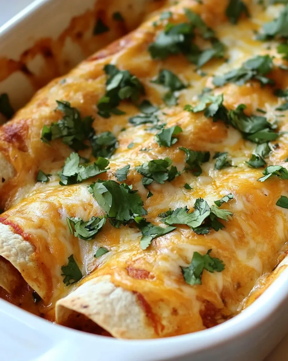 Classic Three Cheese Chicken Enchiladas recipe photo