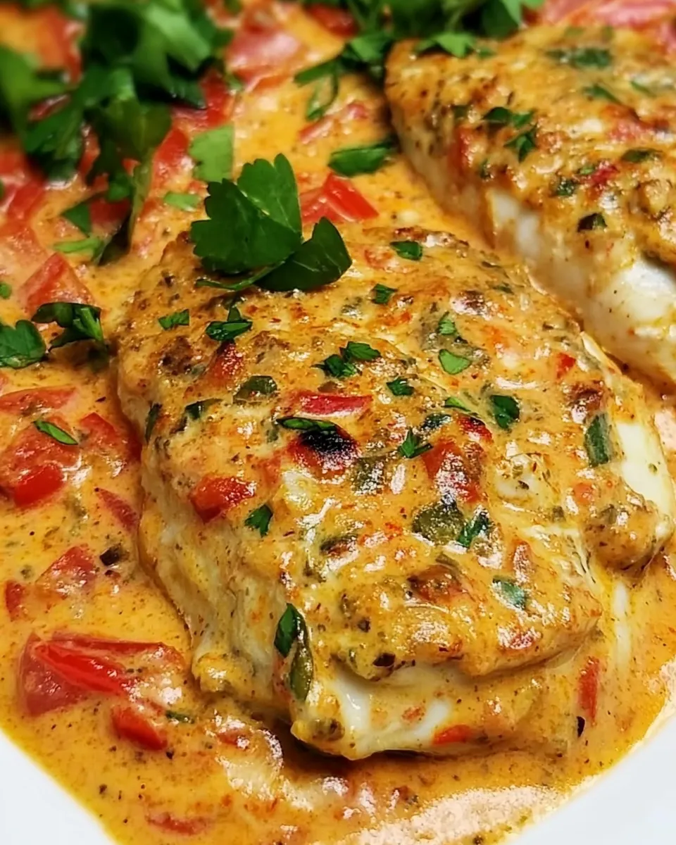 Easy Tilapia in Roasted Pepper Sauce recipe photo