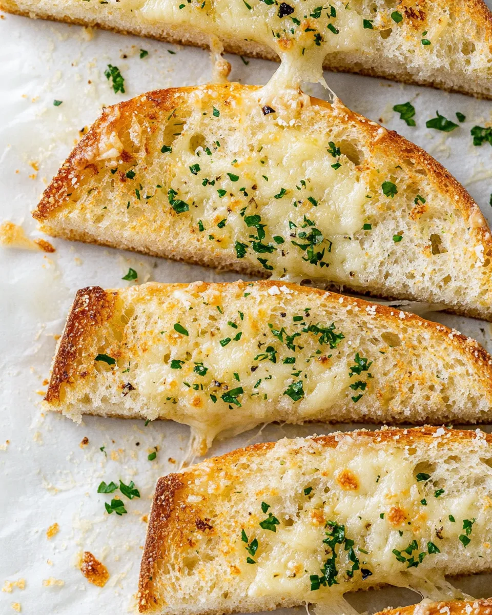 Homemade Toasty Spicy Cheesy Garlic Bread. recipe photo