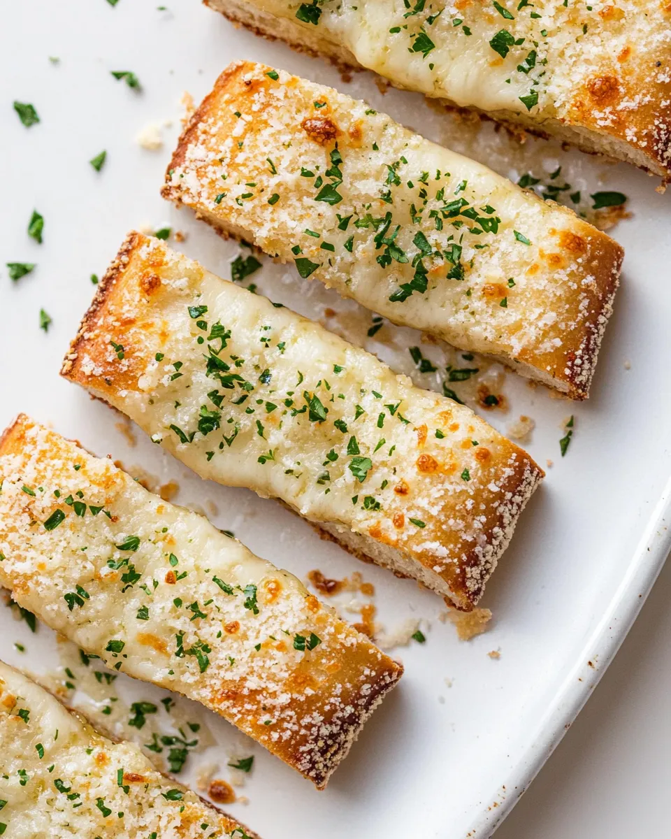 Savory Toasty Spicy Cheesy Garlic Bread. shot