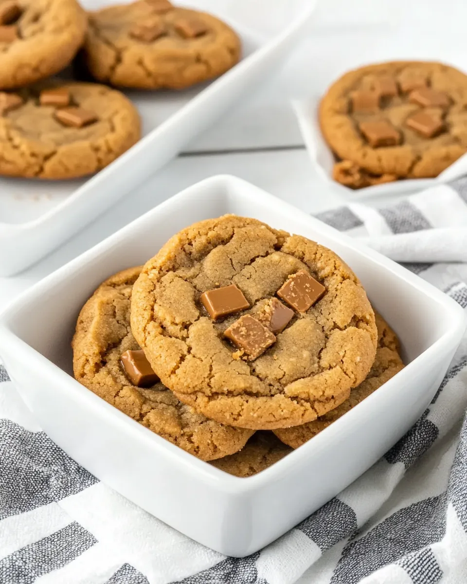 Easy Toffee Biscoff Cookies recipe photo