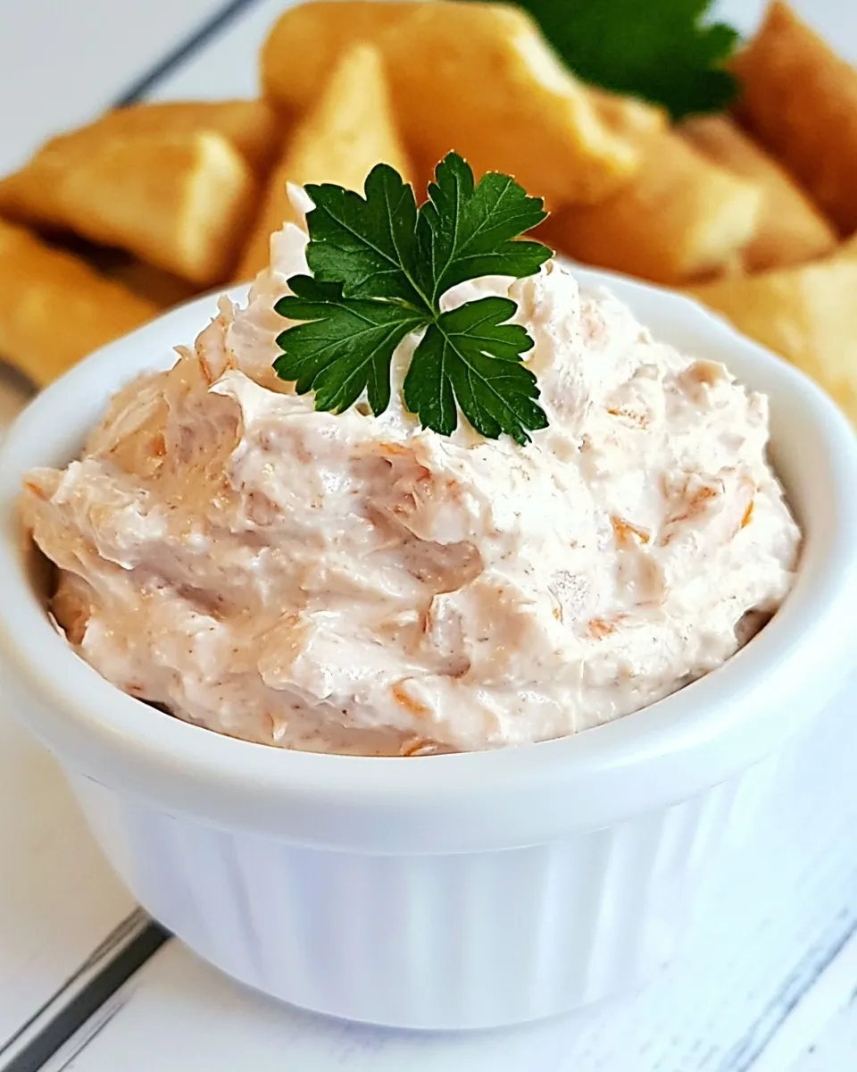 Delicious Tuna Dip shot