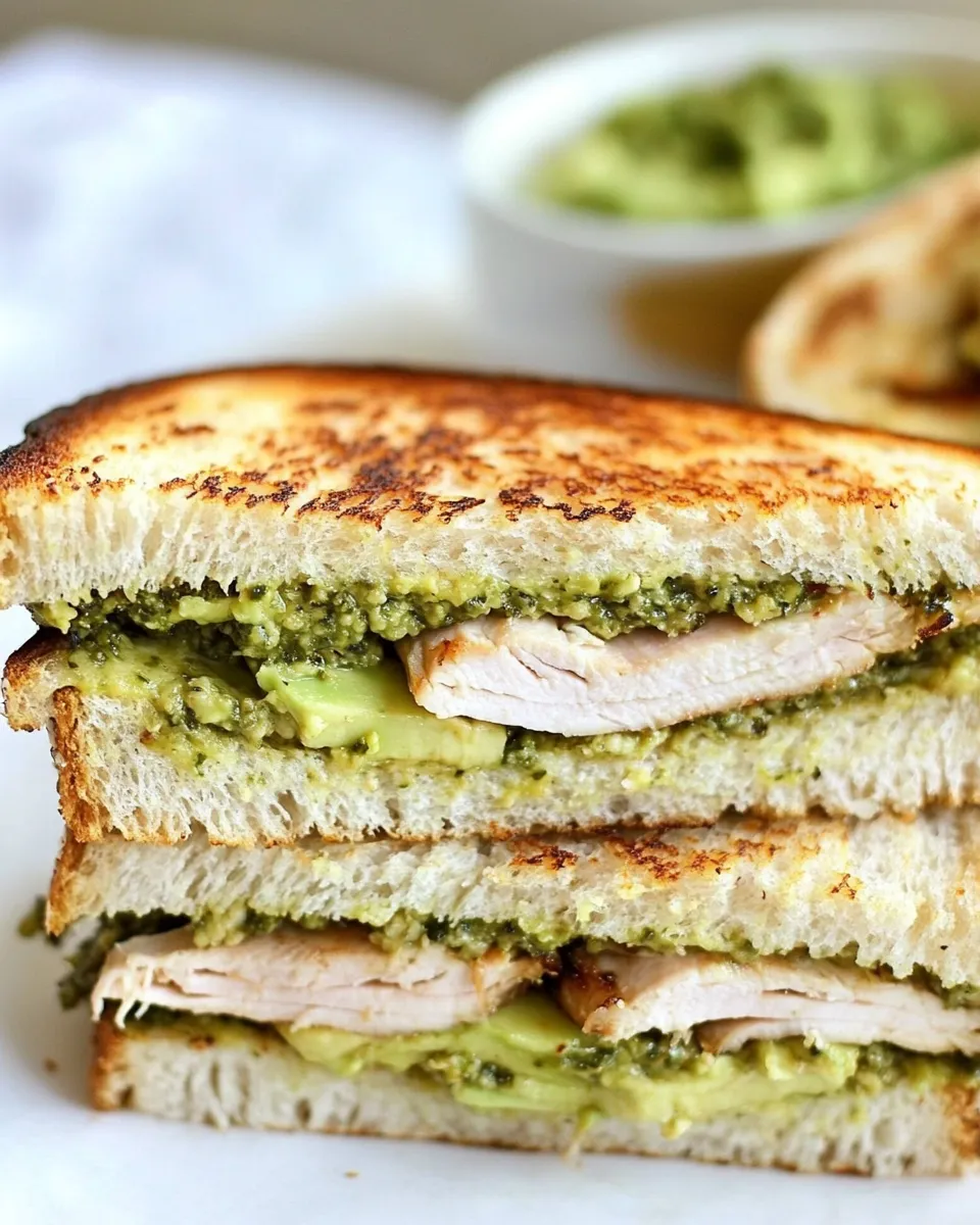 Easy Turkey Pesto Avocado Sandwich photo