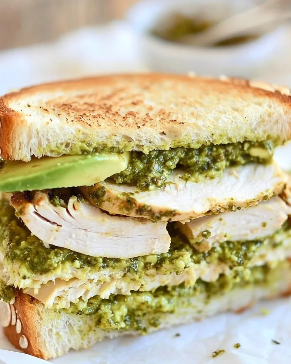 Quick Turkey Pesto Avocado Sandwich dish photo